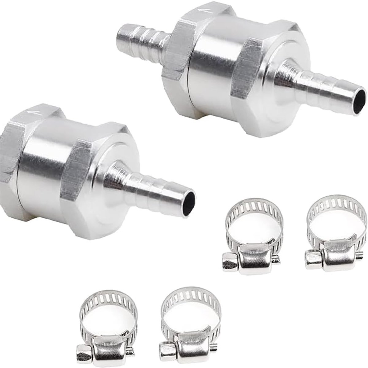 Terugslagklep van aluminium - 2 stuks - 12 mm