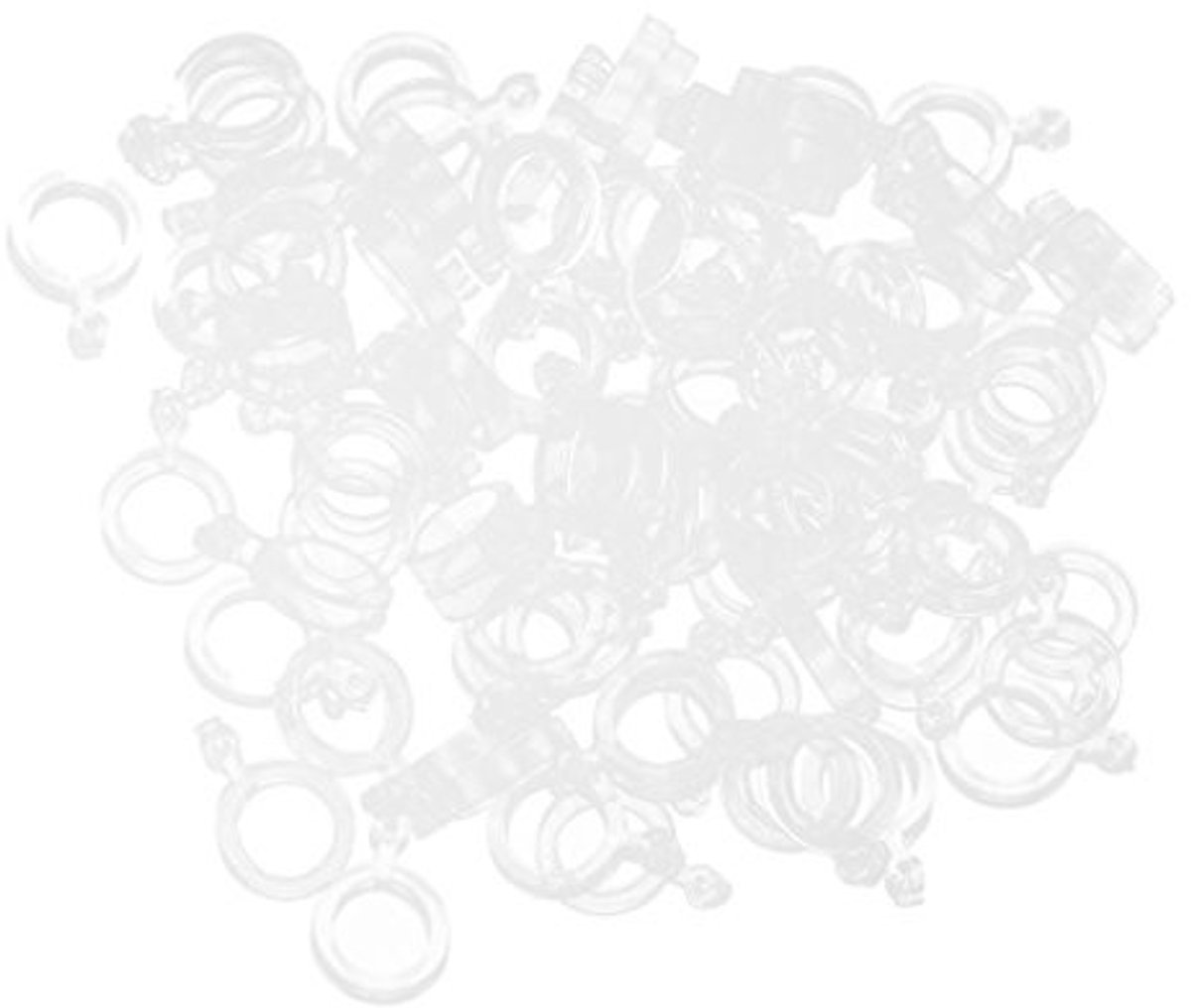100 Stuks Pellet Bait Lure Rubberringen - Voor Karper en Coarse Fishing