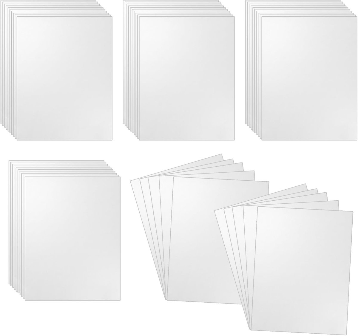 Blanco ansichtkaarten A6 - 50 kaarten van kraftpapier voor creatief gebruik