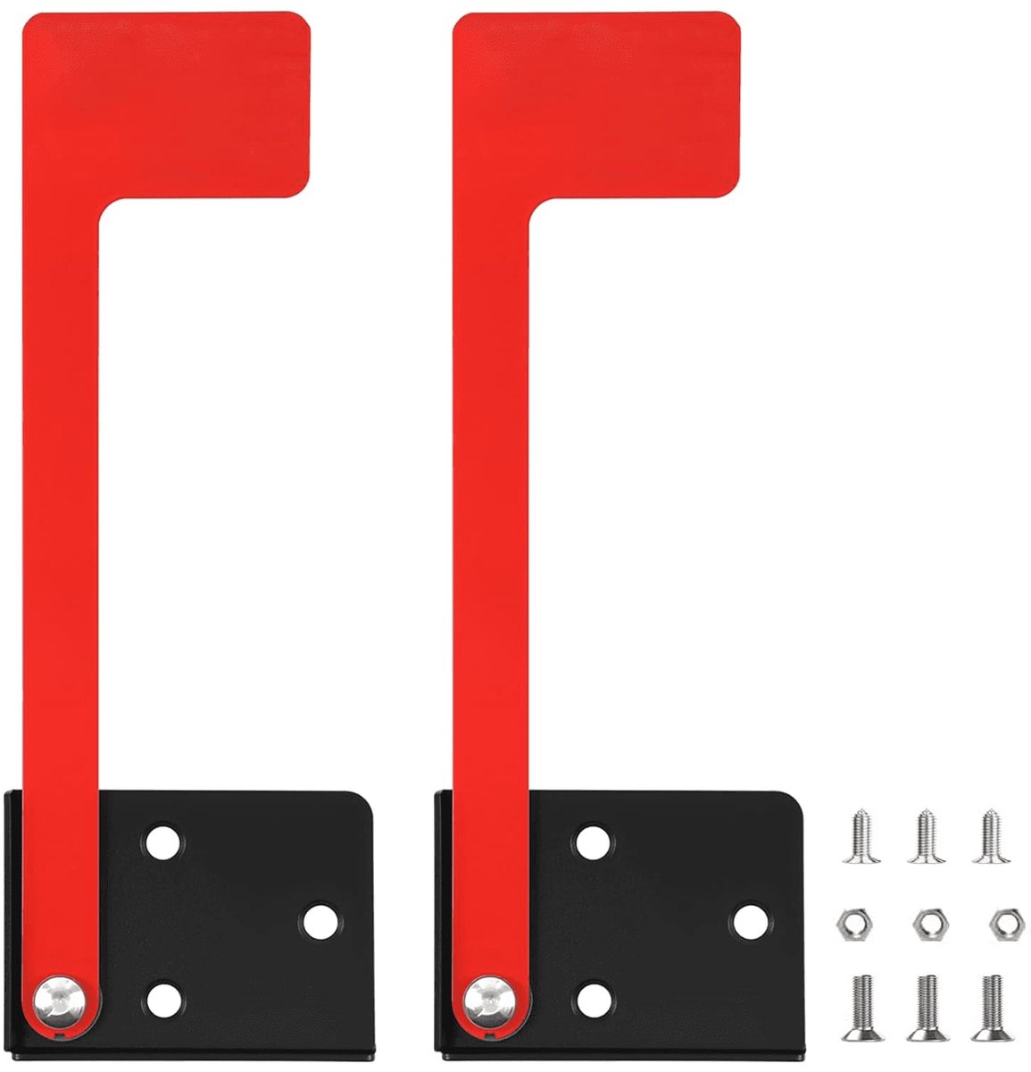 Vervangingsset voor Brievenbusvlag - Rood, GeGalvaniseerd Staal