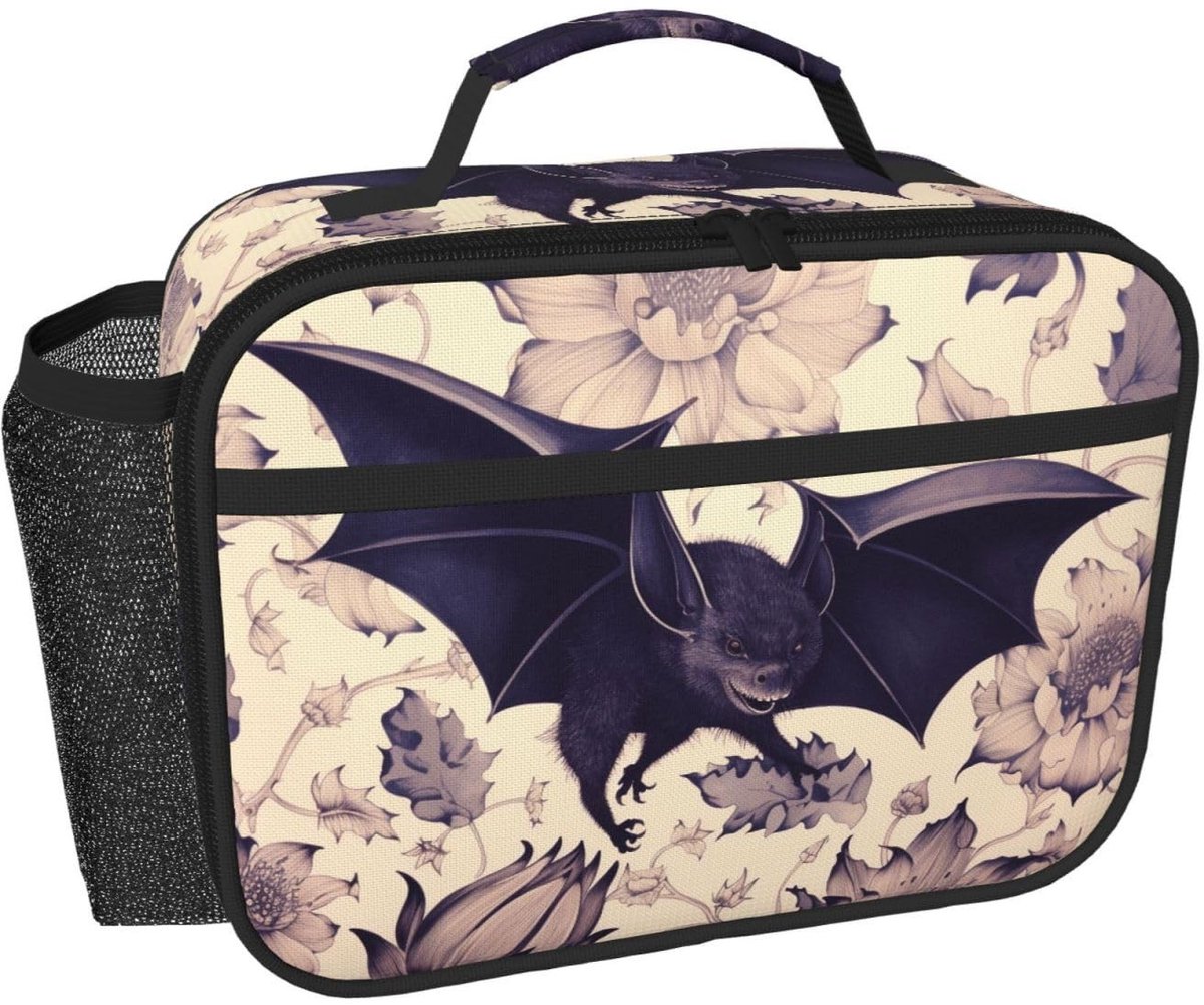 Geïsoleerde Lunch Tas - Vleermuis Print - 5.6 Liter
