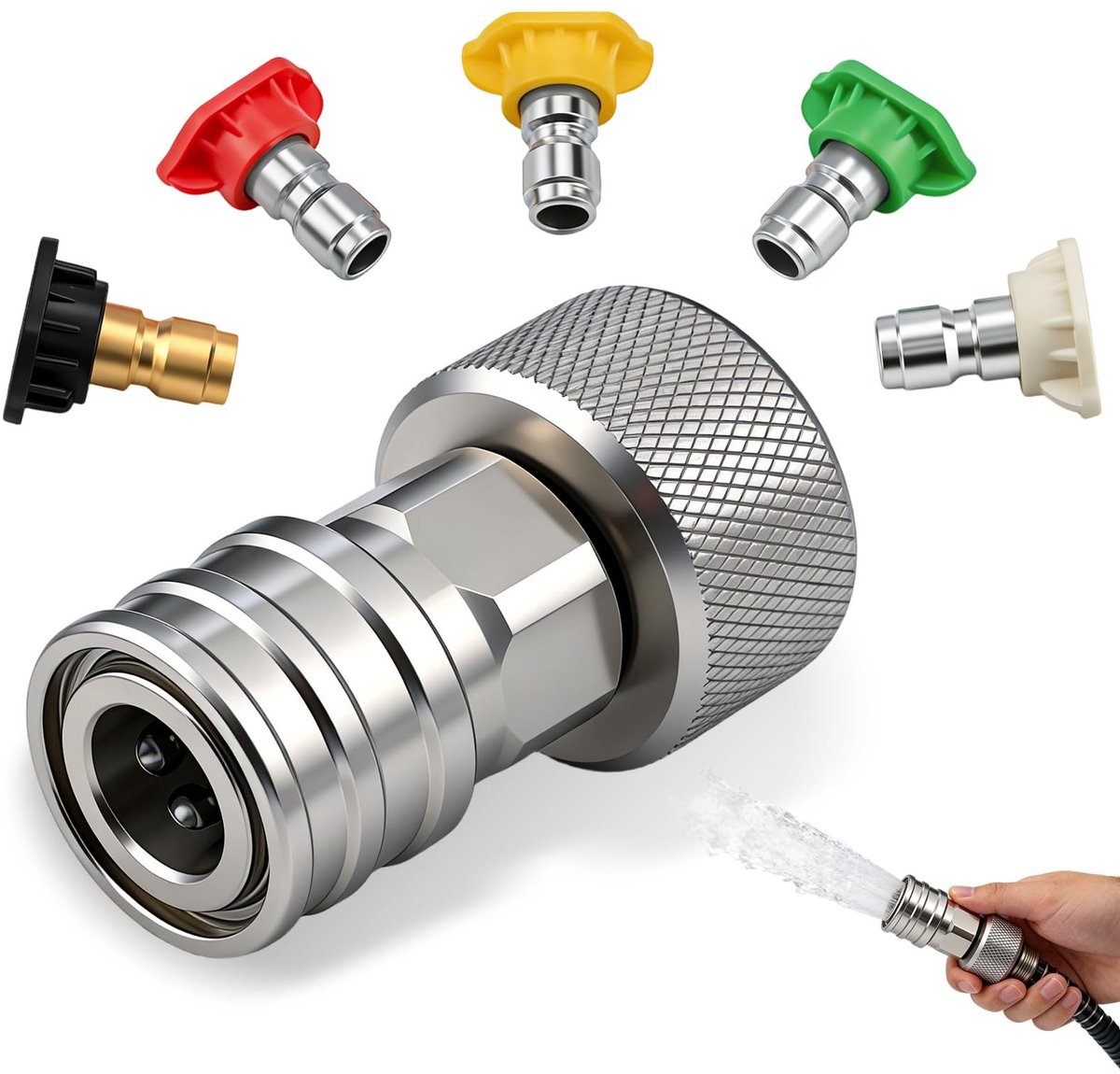 Tuinslang naar Mini Power Washer Adapter - 3/4 naar 1/4 inch