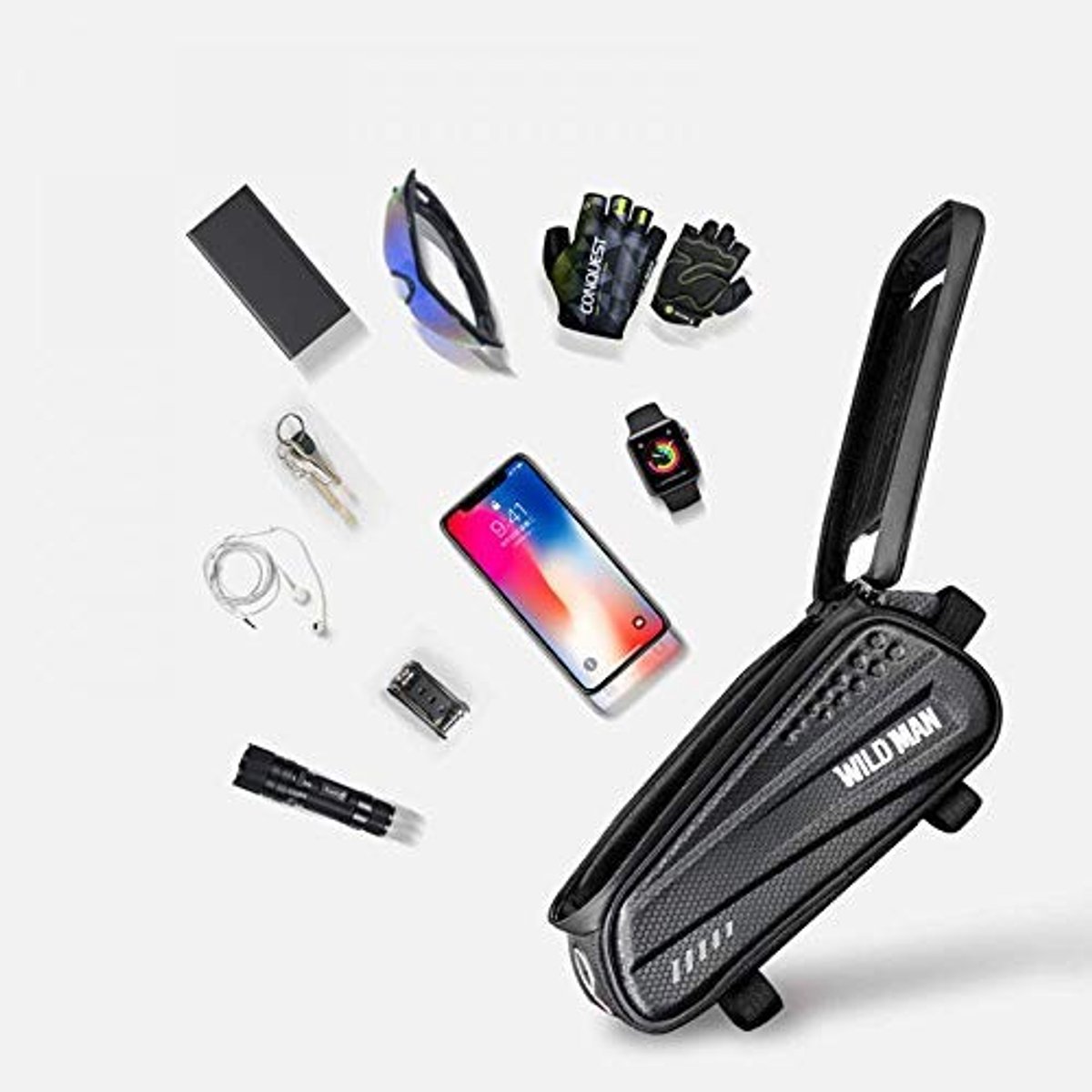 Fietstas met mobiele telefoonhouder - Waterdicht