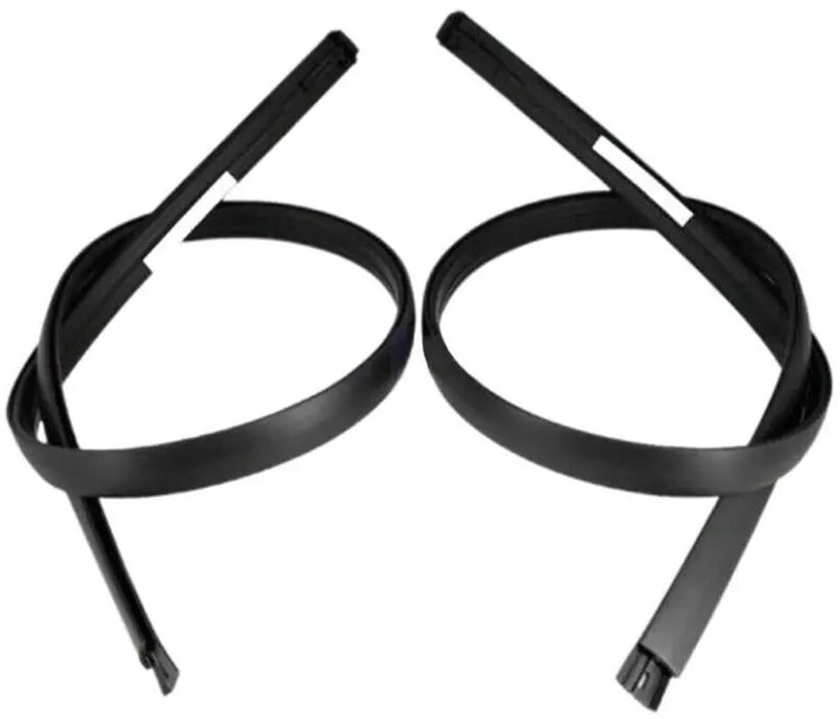 Tochtstrip voor autodeur - Rubber - Zwart - 133 cm