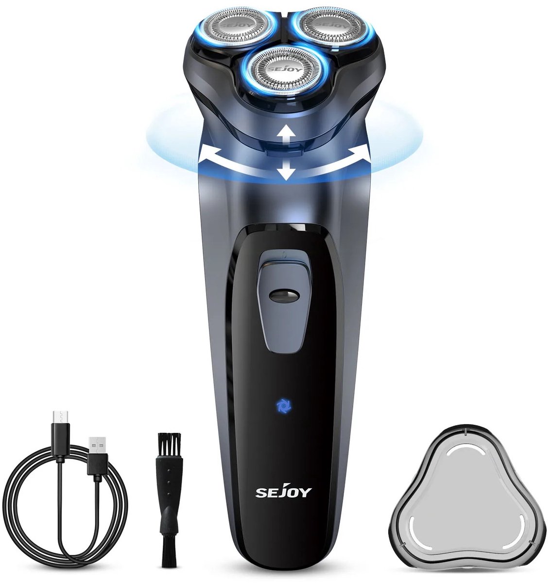 Zerova Elektrisch Scheerapparaat voor Mannen - 3D Roterend Scheermes - Hoofd Scheerapparaten – Head Shaver - Elektrische Shaver