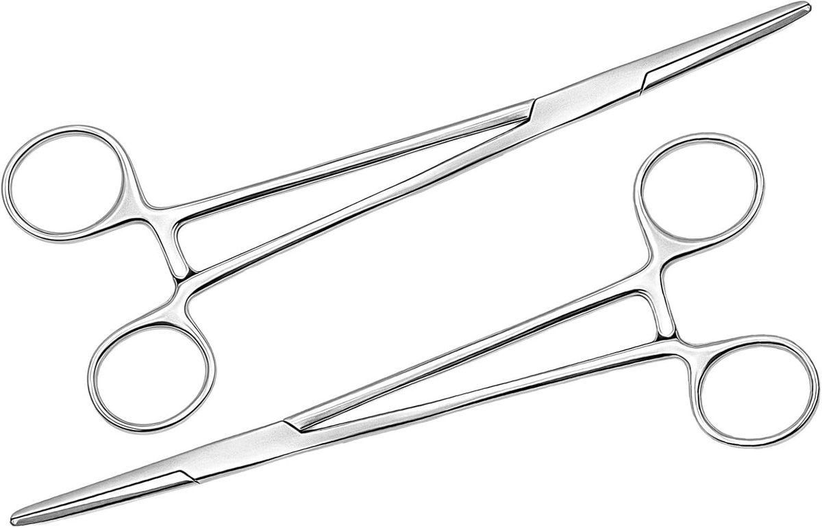 Set van 2 Piercing Pliers van 12,5 cm, RVS Tangen voor Dierenhaar, Perfect voor Knutselen en Solderen