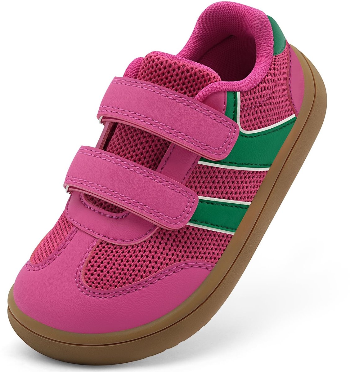 Barefoot schoenen voor kinderen - Rozerood gestreept