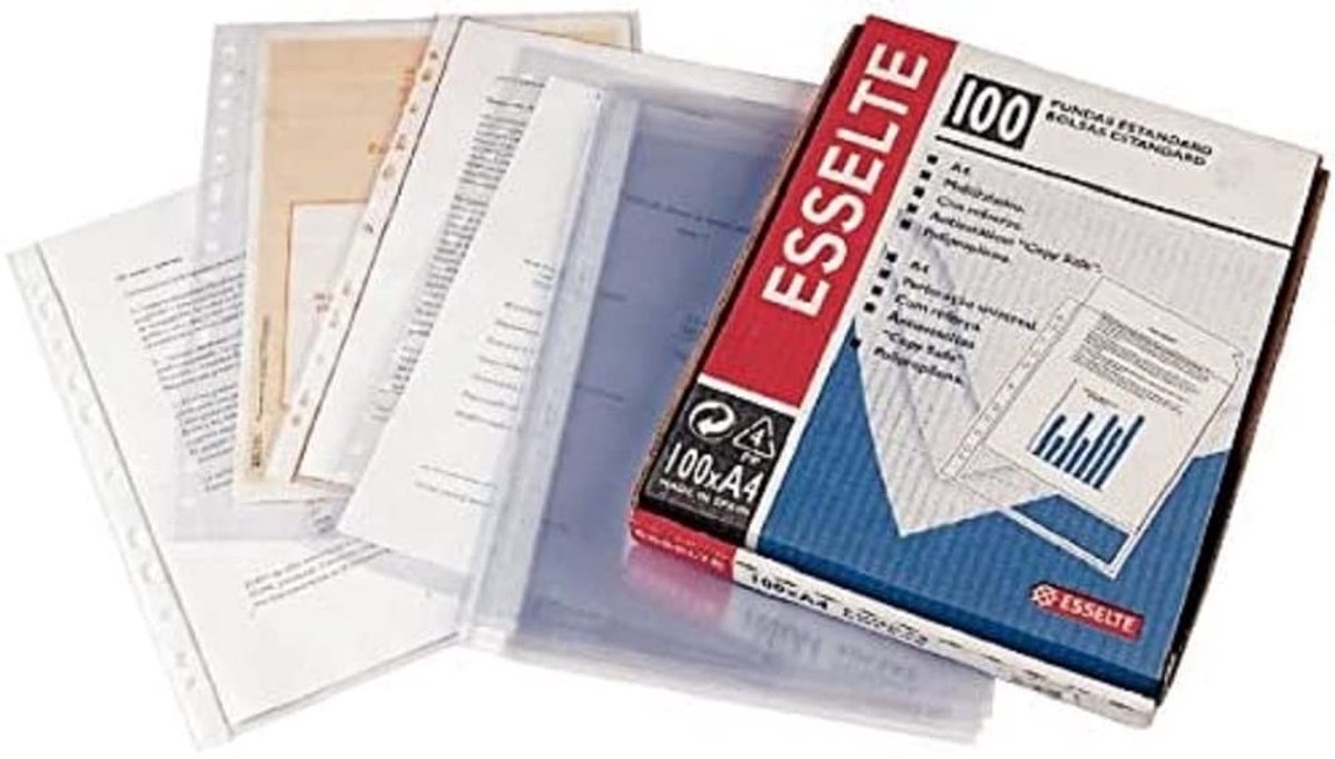 Documentenmap A4 - Transparant met Rits - Set van 100