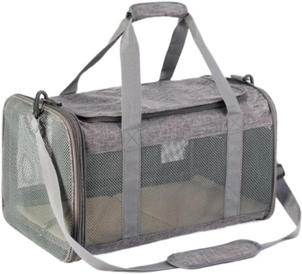 Huisdier Rugzak - Draagtas Huisdier - Reizen met Huisdier - Ademend Materiaal - 48x28x28cm - Blauw