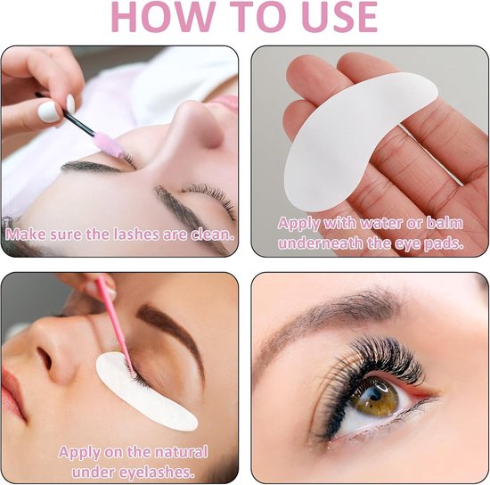 Herbruikbare Oogpads van Silicone voor Wimperextensions, Isolatiepads voor Onderwimpers, Oogmaskers voor Wimperlifting en Lamineren van Wimpers (Wit) — afbeelding 5