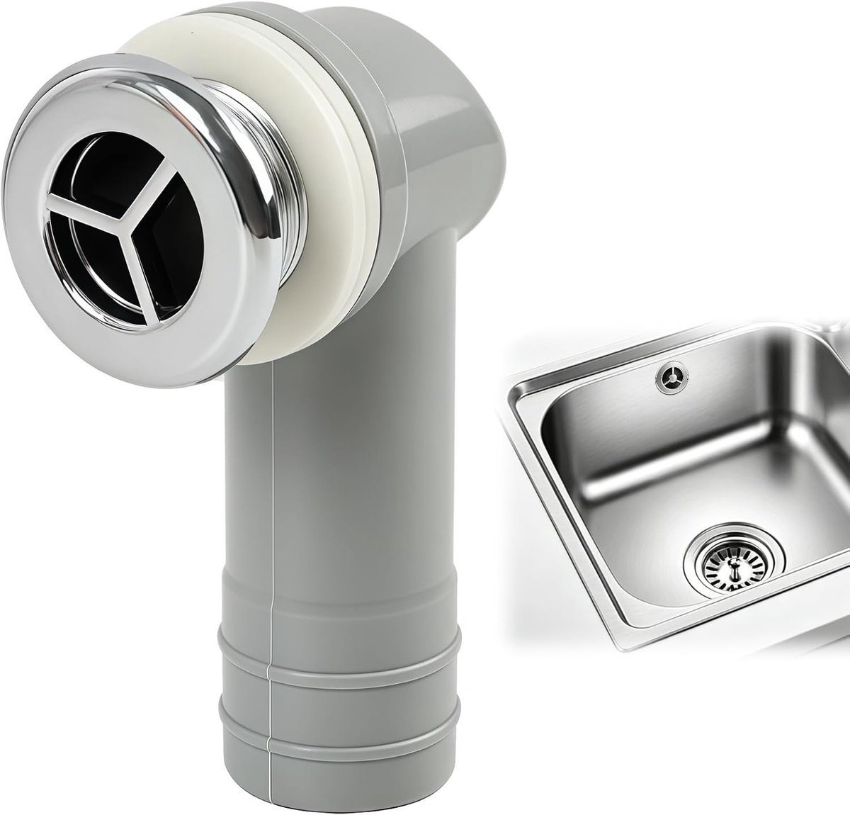 Ronde Overloopadapter 40 x 29mm voor Keramische Wasbakken, Geschikt voor 21-23mm Openingen, Duurzame Vervangingsoplossing voor Keukens en Horeca