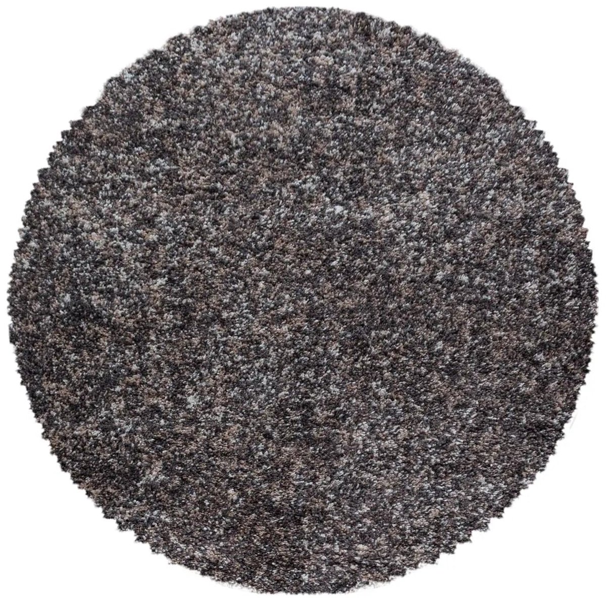 Dutch XXL Rond Hoogpolig Vloerkleed | Tapijt | Shaggy | Enjoy | Taupe | 160x160 cm