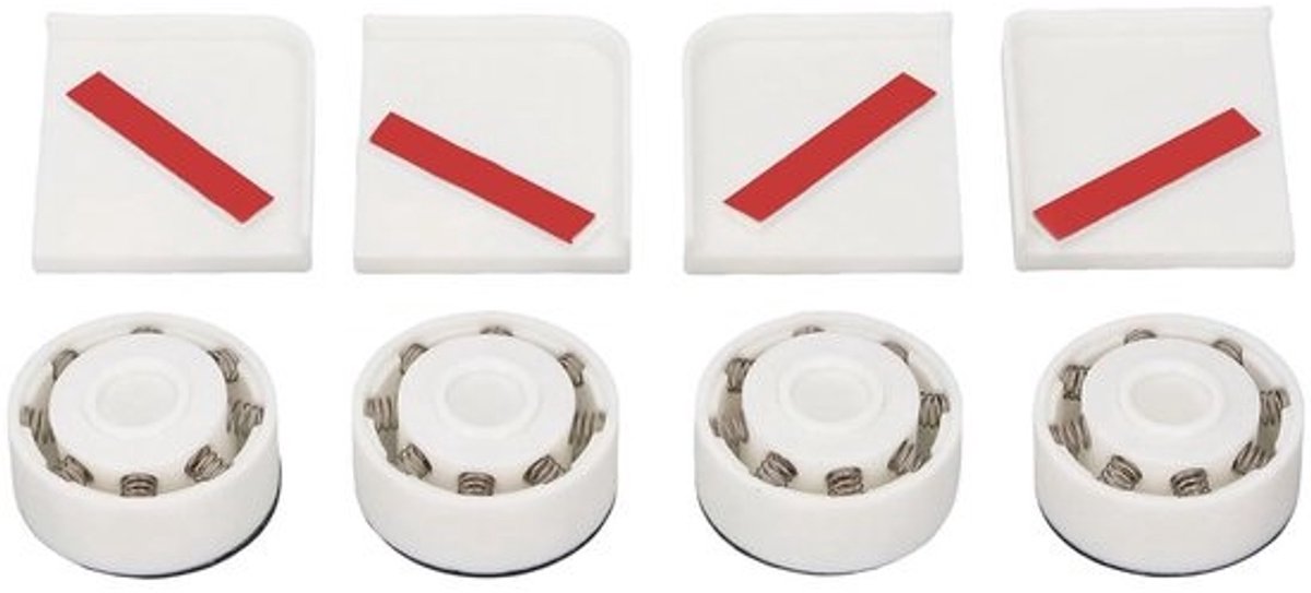 3D Printer Voetkussens - Anti-trillingsdempers - Stabiliteit Verbeteren - Met Veer en Lager - 4 stuks - Zwart