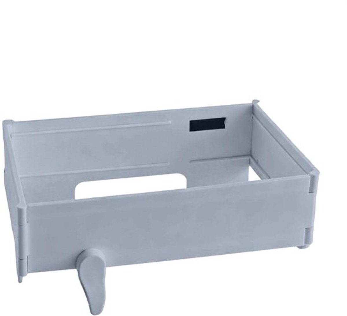 Vuilniszakhouder - Opvouwbare houder - Afval organiseren - Magnetische sluiting - 30.4 x 9.9 cm - Grijs