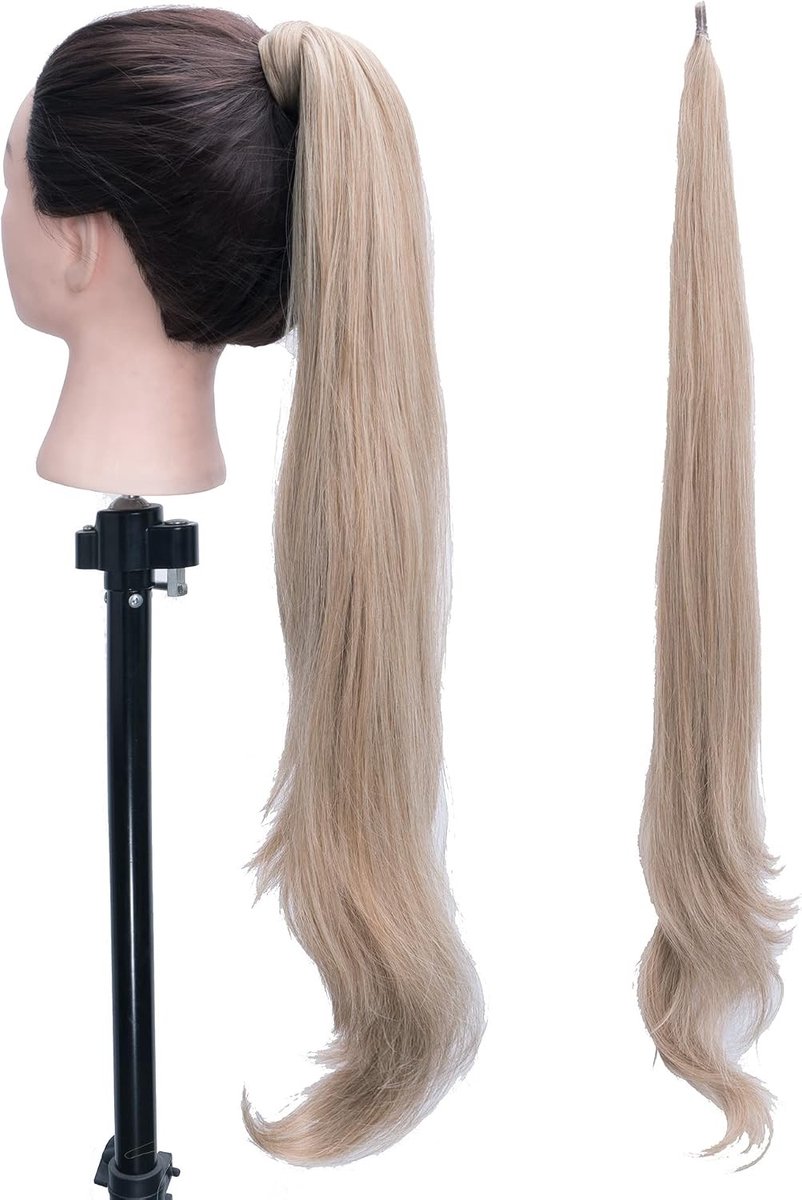 Flexibele Haar Extensions Ponytail voor Mooie Haarstukjes en Pruik - Honingblond Kleur