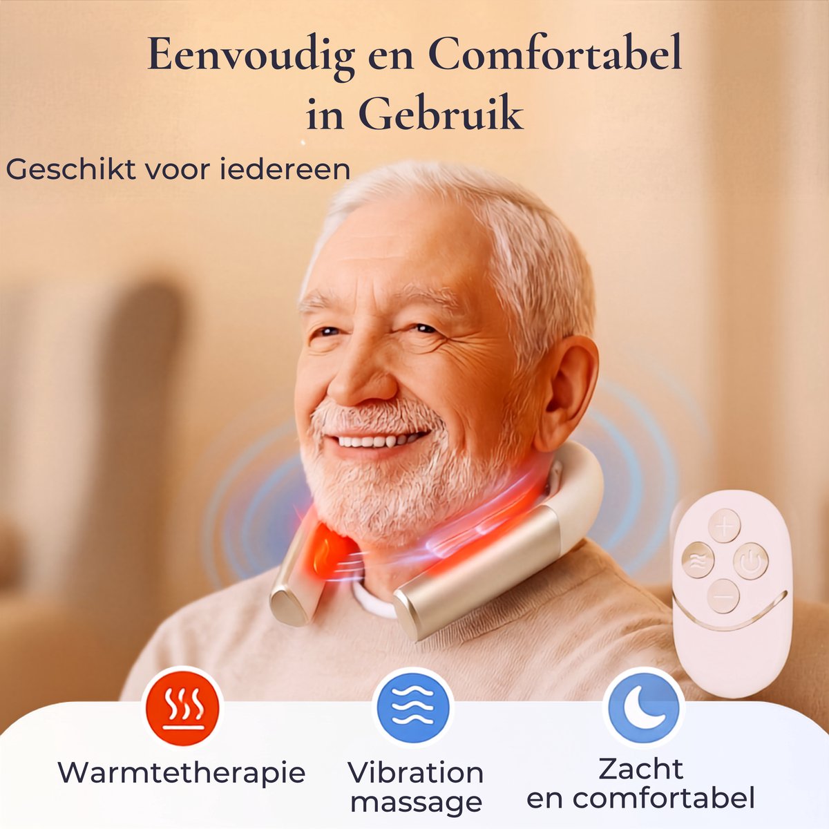 Nekmassage Apparaat Draadloos met Warmte - Shiatsu Massagekussen Rug - Massage voor Nek en Schouder - Rugmassage Apparaten Elektrisch - Massageapparaat Massagetoestel - Neck Back Massager — cadeau in Verzorging - foto 4