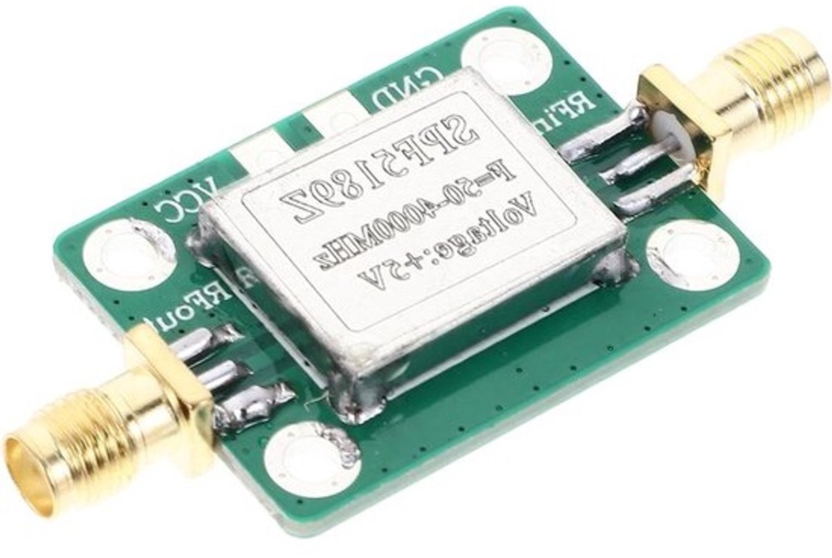 Versterkermodule Radiofrequentie - Signaalontvanger Rf-versterker - Signaal Verbeteren - Geluidsarme Versterking - 5.4 x 2.5 cm - Groen