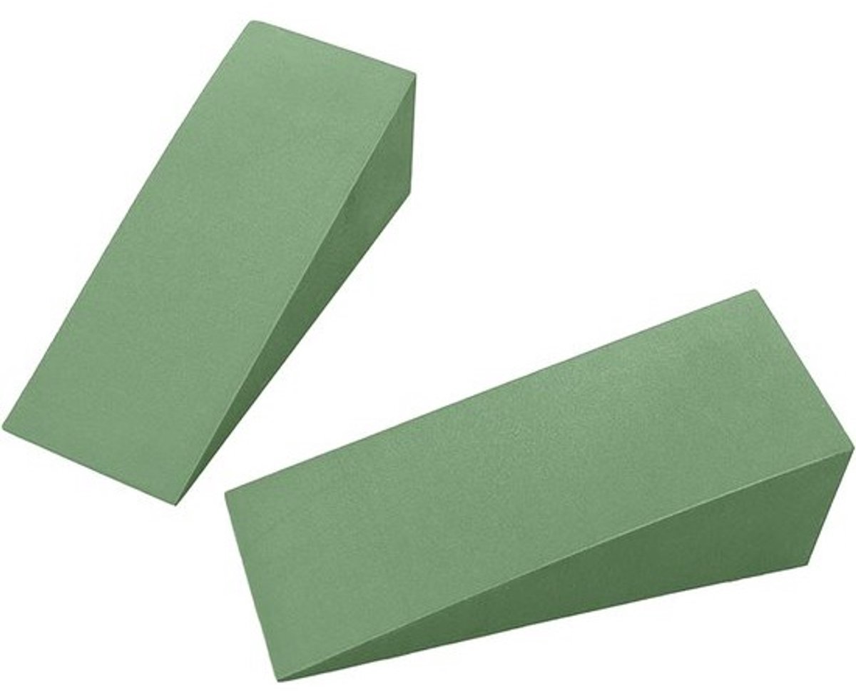 Yoga Wedge Squat Block - Schuine Plank Kniebeschermer - Verbeter Houding - Milieuvriendelijk EVA Materiaal - 15x12x5cm - Groen