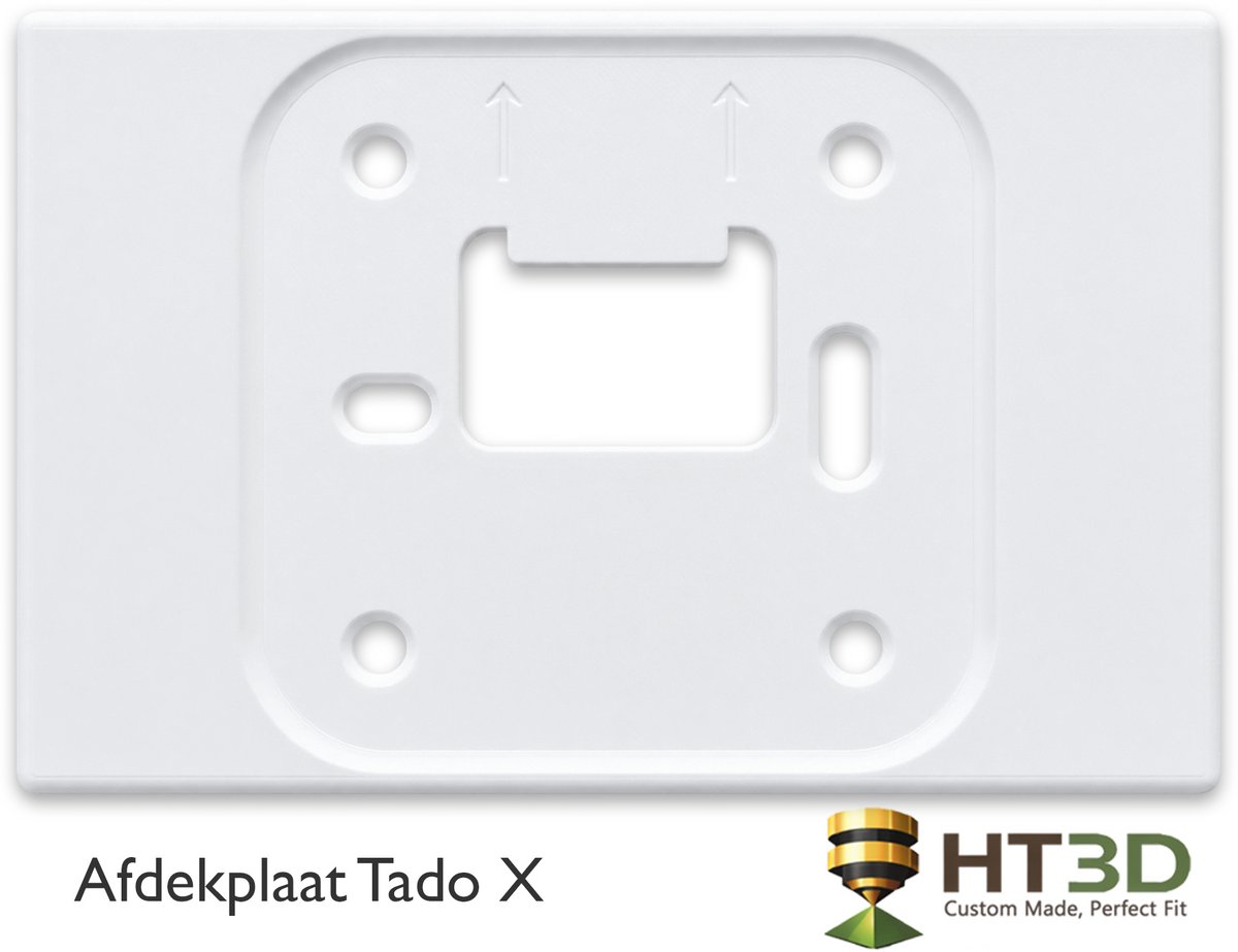 Afdekplaat Tado X - Wit - Tado X Thermostaat - Kamerthermostaat - Thermostaat - Muurplaat - Afdekraam - Grondplaat - Houder - HT3D