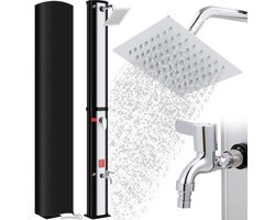 Brandistry - Buitendouche - Buitendouche Zonne-Energie - Zonnedouche - Solar Douche - Tuindouche - Zonder Stroom - 60L - Zwart