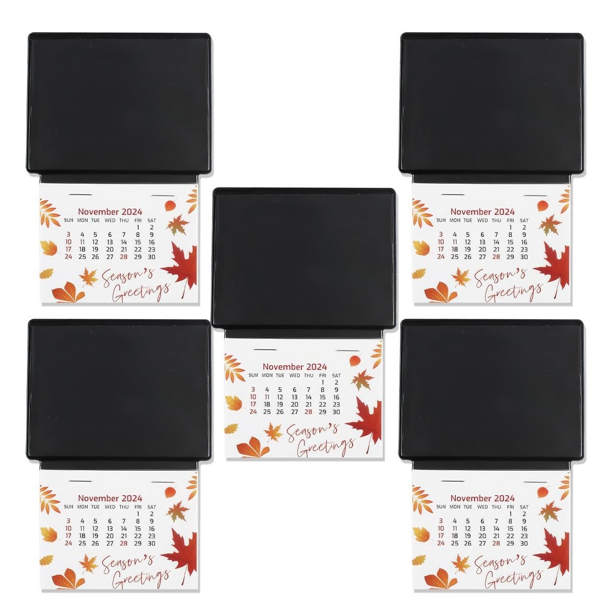 Mini Muurkalender 2025 - 5 Stuks Peel en Stick