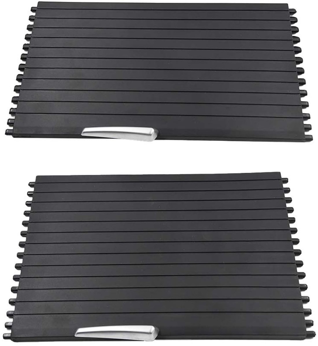 Center Console Cup Holder Roller Blind Cover - Zwart