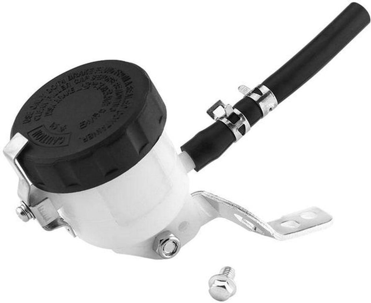 Remreservoir beugel Remreservoir Hoofdremcilinder Olie reservoir Vloeistoffles met beugel voor SV650 2003-2009 SV100S 2003-2007 Zwart Wit