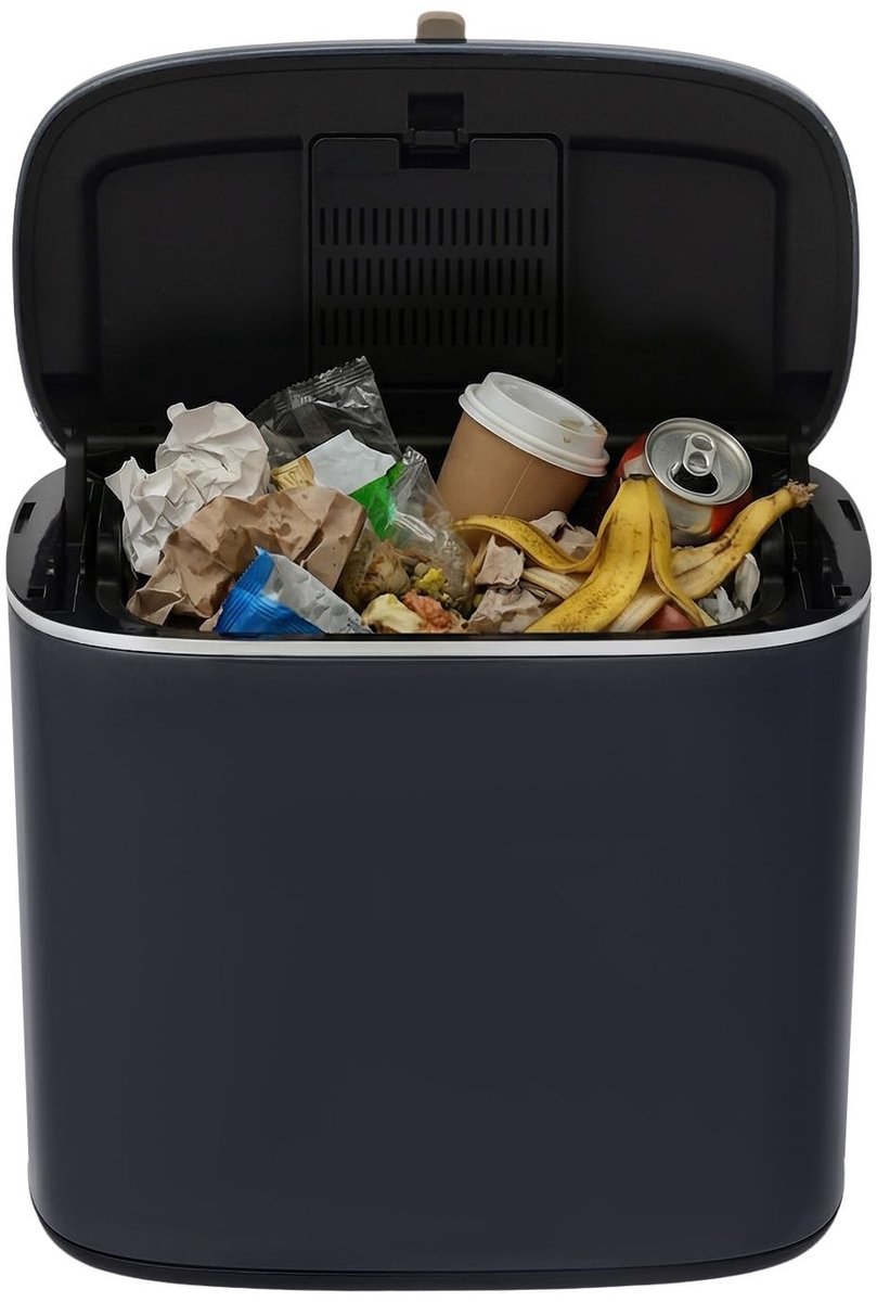 Hangende Vuilnisemmer - 5 L - Wandmontage - Blauw - 4 stuks