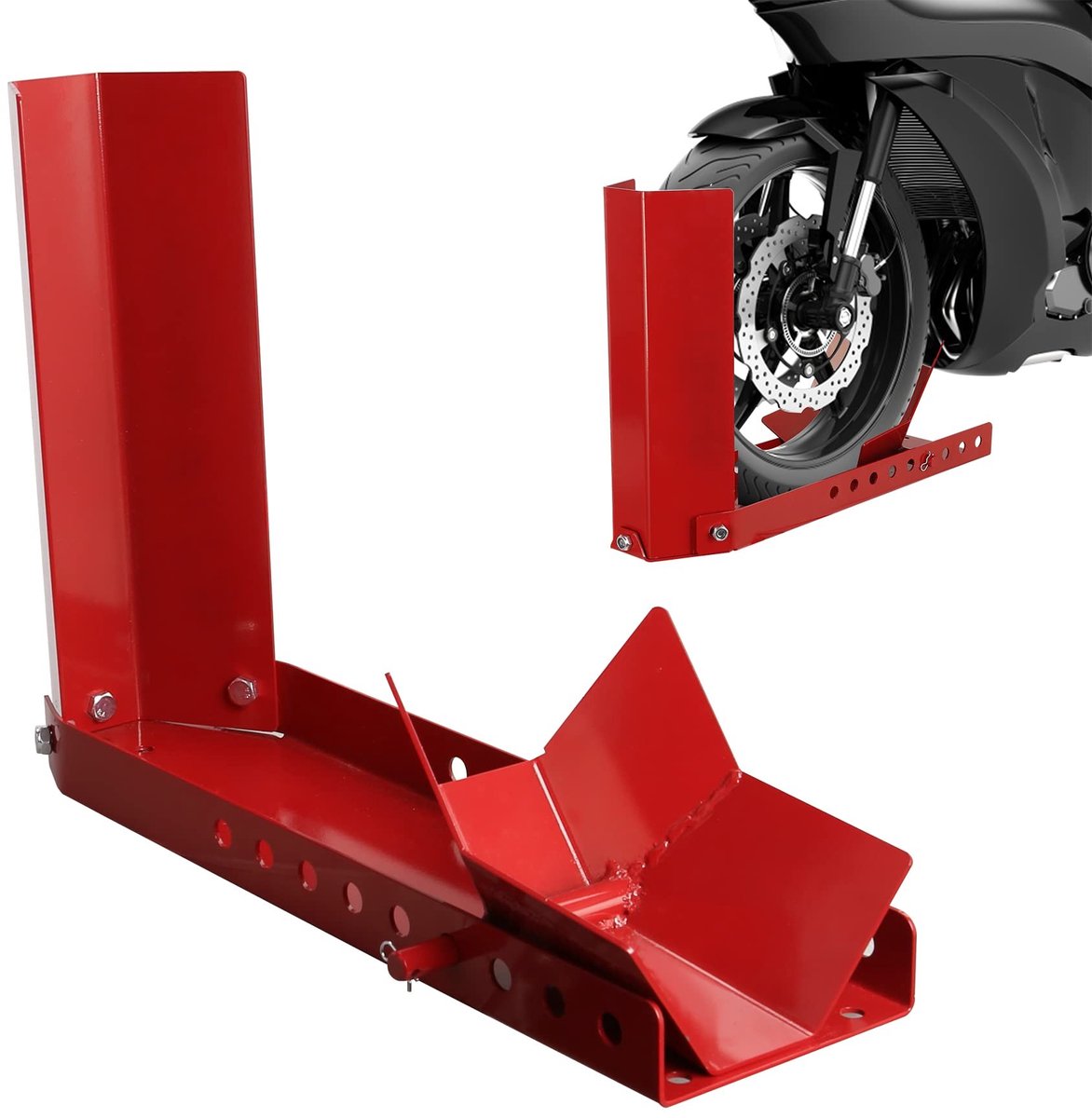 Motorfiets Voorwiel Klem - 2 Stuks - Verstelbaar en Duurzaam