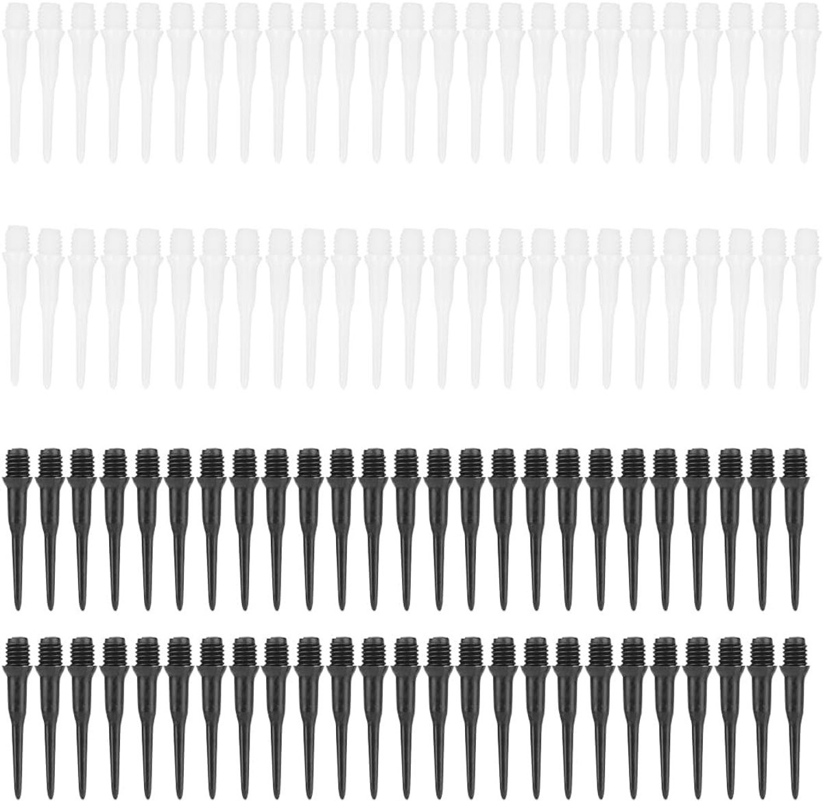 Set van 100 Vervangende Plastic Dartpunten voor Elektronische Darts - 2BA Darts Tips, Ideaal voor Spelletjes en Competities
