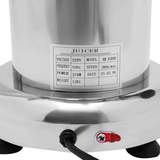 Sapcentrifuge - Juicer - Sapmaker - Vers Sap - RVS Filter - Koperen Motor - 2800 RPM — afbeelding 2