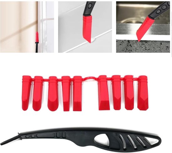 Set van 2 silicone voegafwerkers voor tegels - veelzijdige spatula voor voegen, gladstrijken en voegen vullen — afbeelding 2