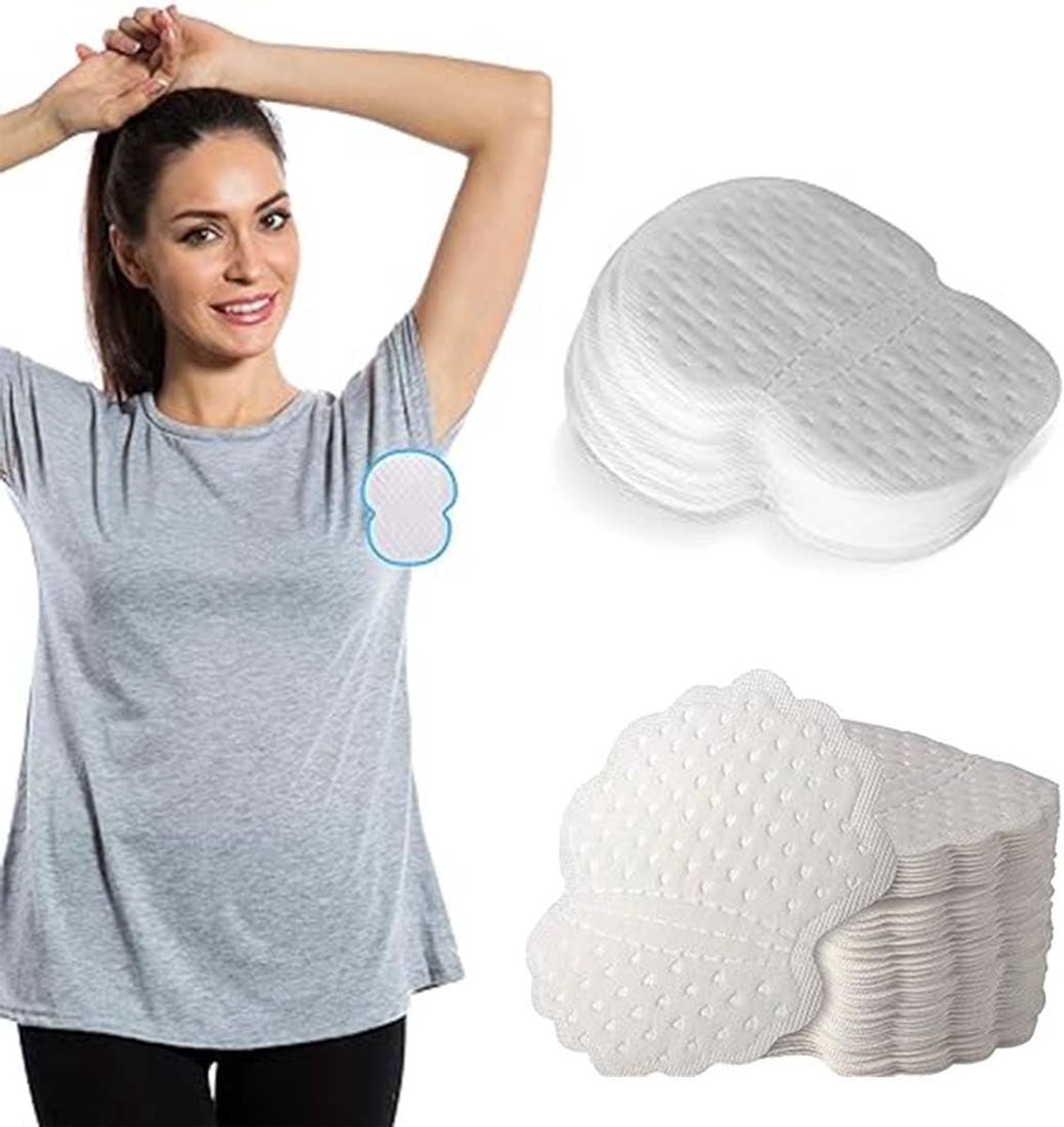 60 Stuks Onderarm Pads voor Zweetbescherming - Wegwerp Zweetabsorberende Kussens voor Dames en Heren, Perfecte Pasvorm, Onzichtbaar en Ademend
