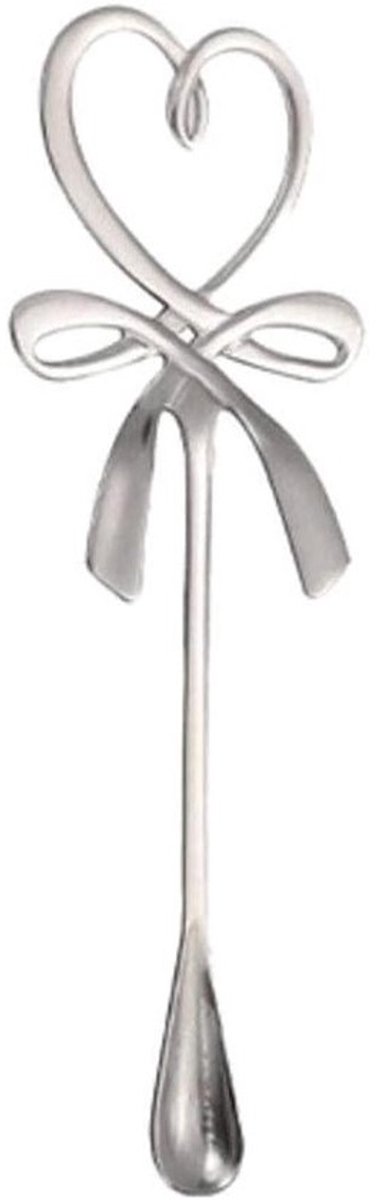 Lepel Hartvorm - Koffielepel Theelepel - Keuken Gebruik - Roestvrij Staal - 14 cm - Zilver