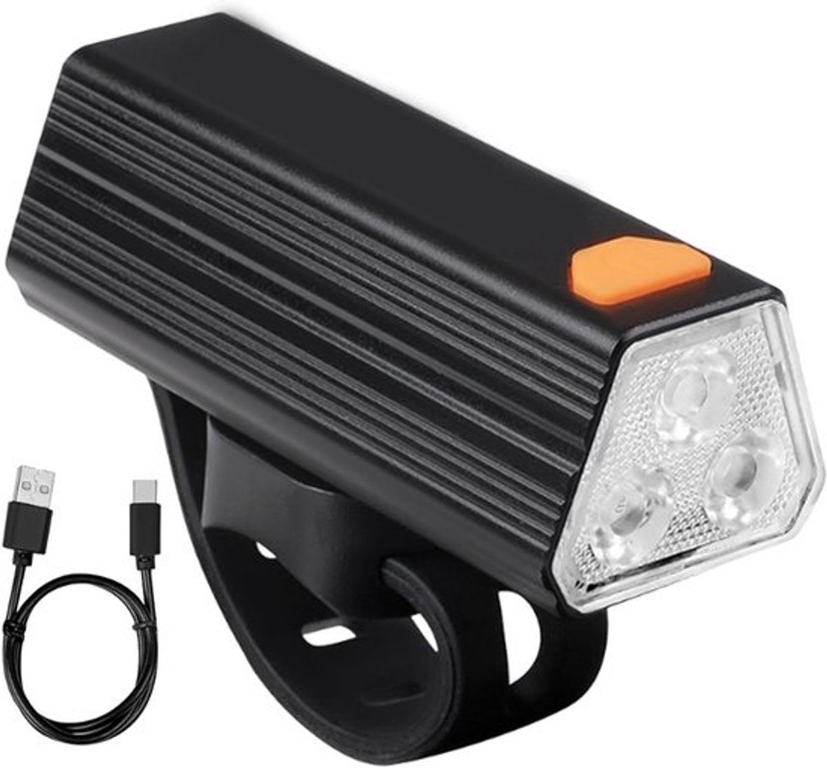 Fietsverlichting - Fietslamp Koplamp - Veilig Fietsen - Waterdicht Aluminium - 250 Lumen - Enkel attribuut