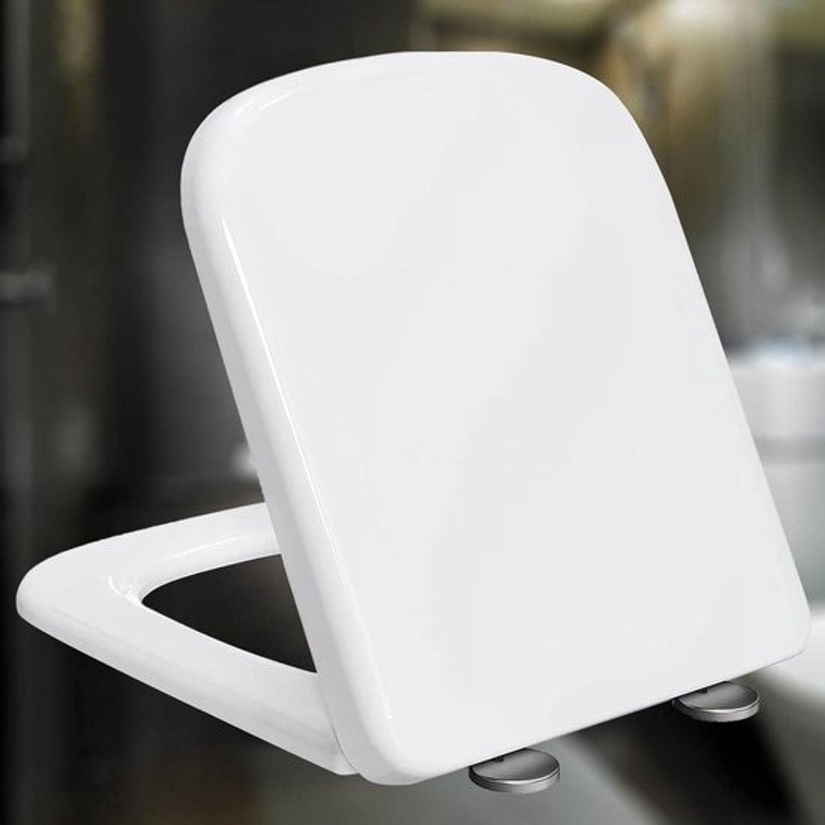 Toiletbril met Softclose - WC-bril Duroplast - Hygiënisch Werken - Quick Release Reiniging - 34 x 45 cm - Wit