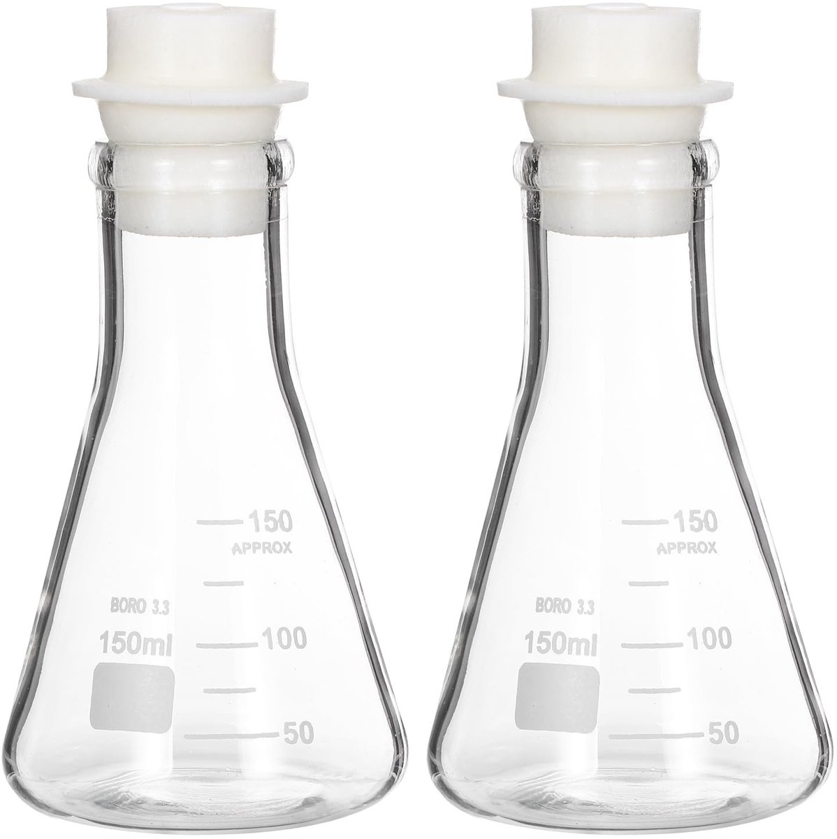 Conische Maatbeker - 150 ml - Borosilicaatglas - 2 Stuks