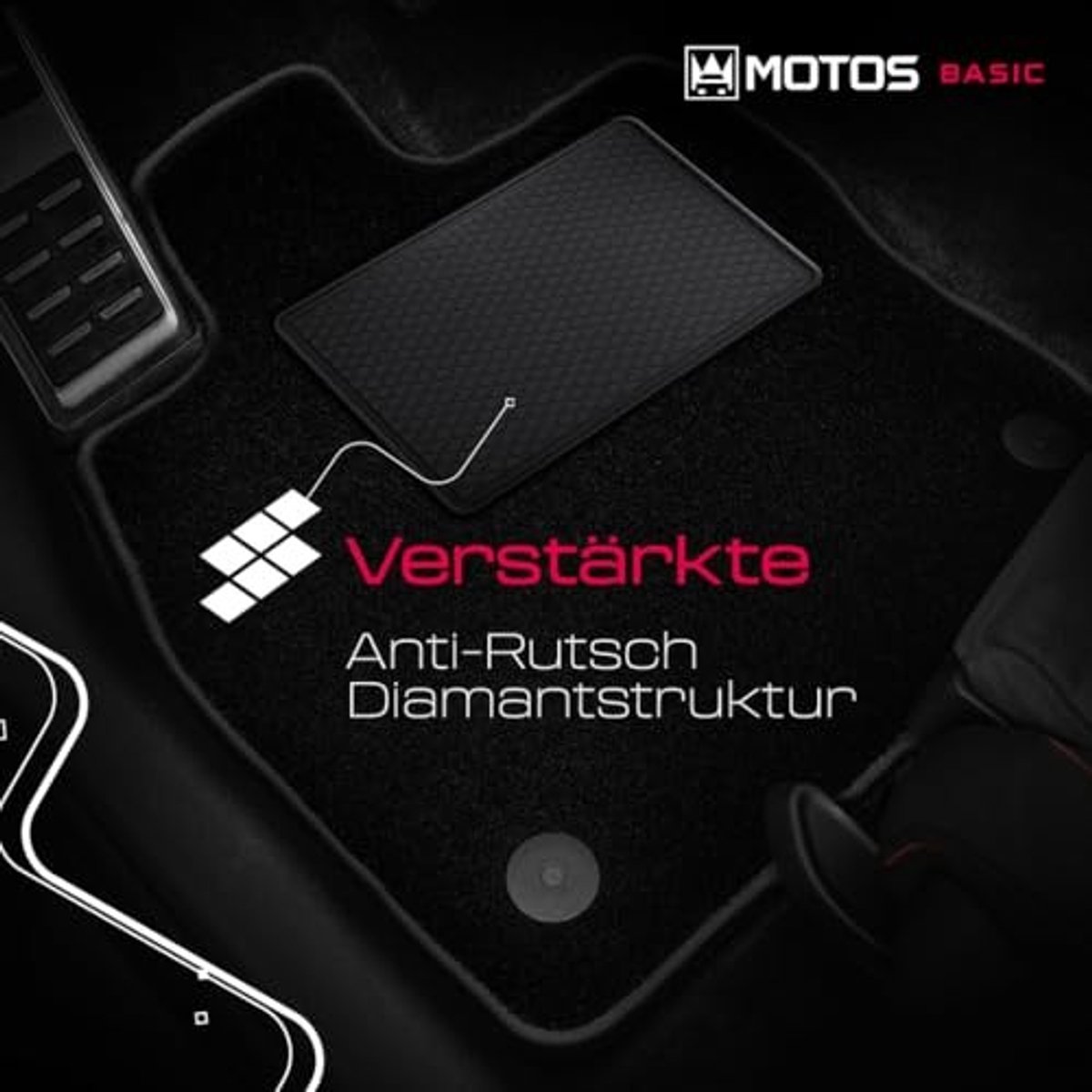 Velours Vloermatten Set voor Chrysler PT Cruiser 2000-2009 - Zwart