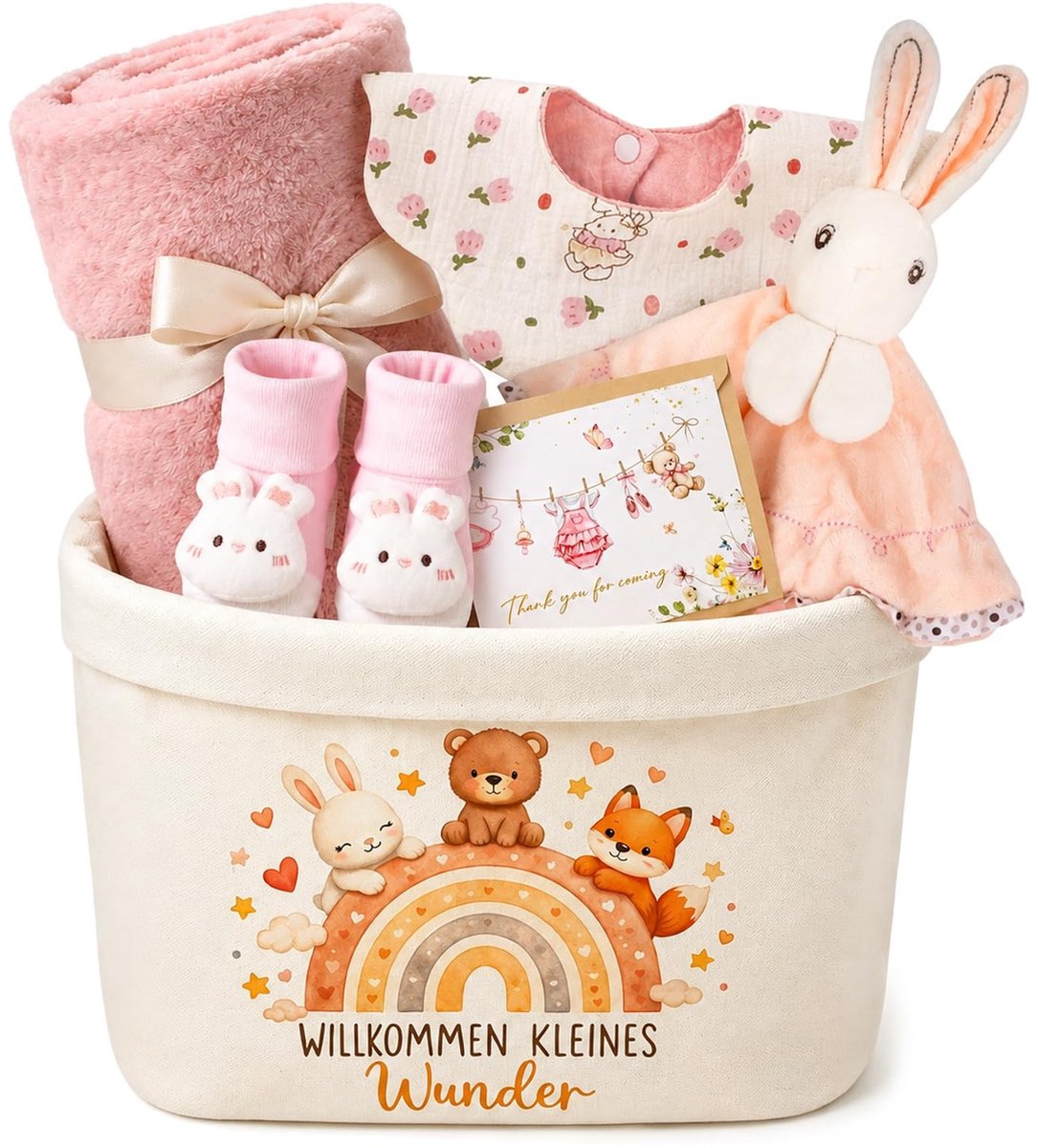 Baby Cadeauset - 6-delig - Roze
