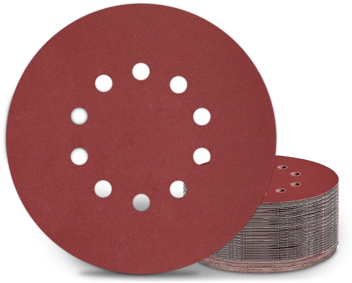 Schuurdiscs 225 mm - 25 stuks P320 met 10 gaten