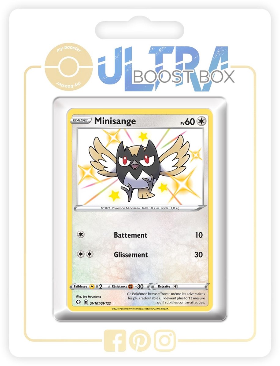 Box met 10 Franse Pokémon kaarten - Myboost X Epée et Bouclier