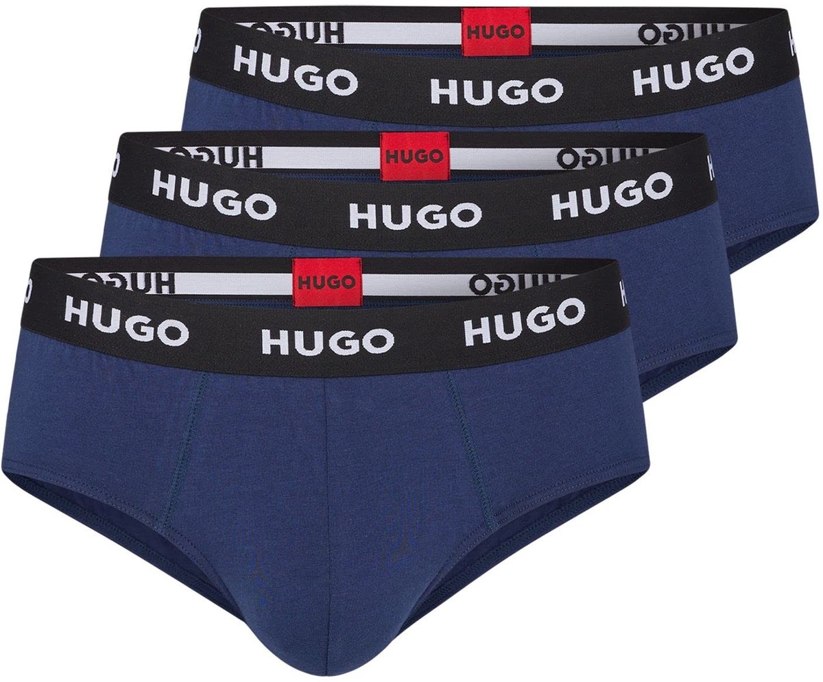 Mannen Bikini Ondergoed - 3-Pack Stretch Katoen met Logo - Navy410