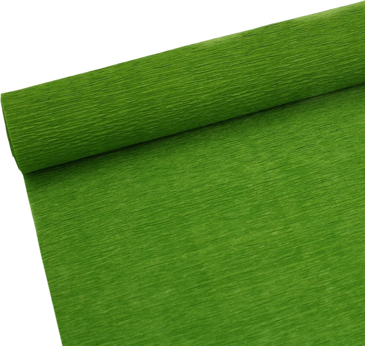 Premium Crepe Papier Rol voor Bloemschikken - Witte, Groene en Roze Crepe Papieren Vellen, 10" Breed, 8ft Lang voor Knutselen en Decoratie