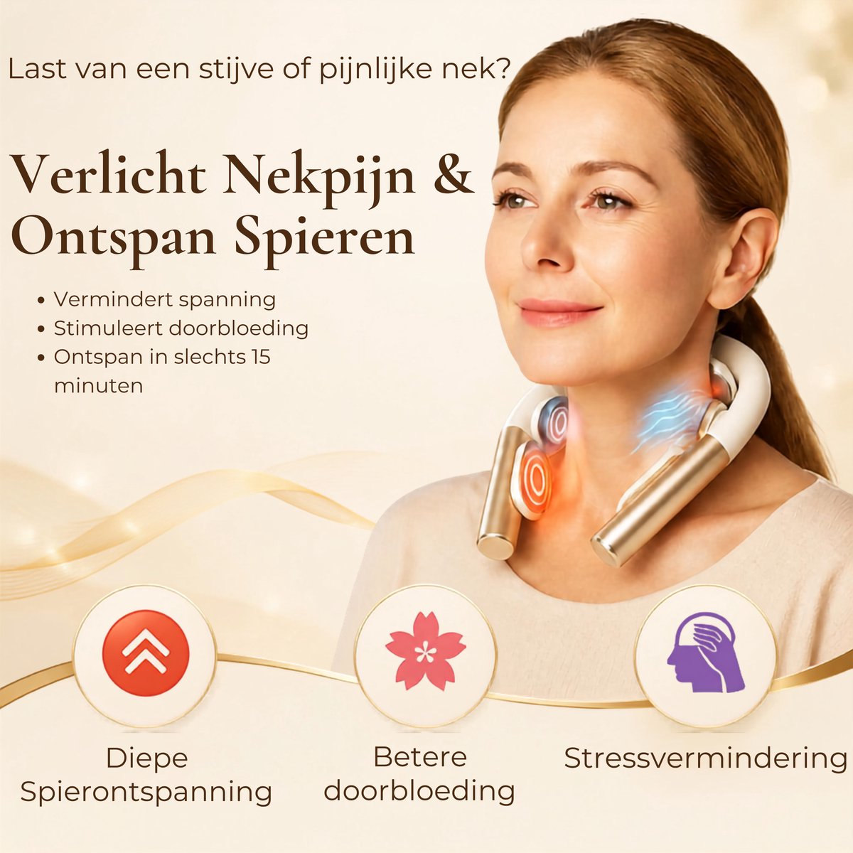 Nekmassage Apparaat Draadloos met Warmte - Shiatsu Massagekussen Rug - Massage voor Nek en Schouder - Rugmassage Apparaten Elektrisch - Massageapparaat Massagetoestel - Neck Back Massager — cadeau in Verzorging - foto 6