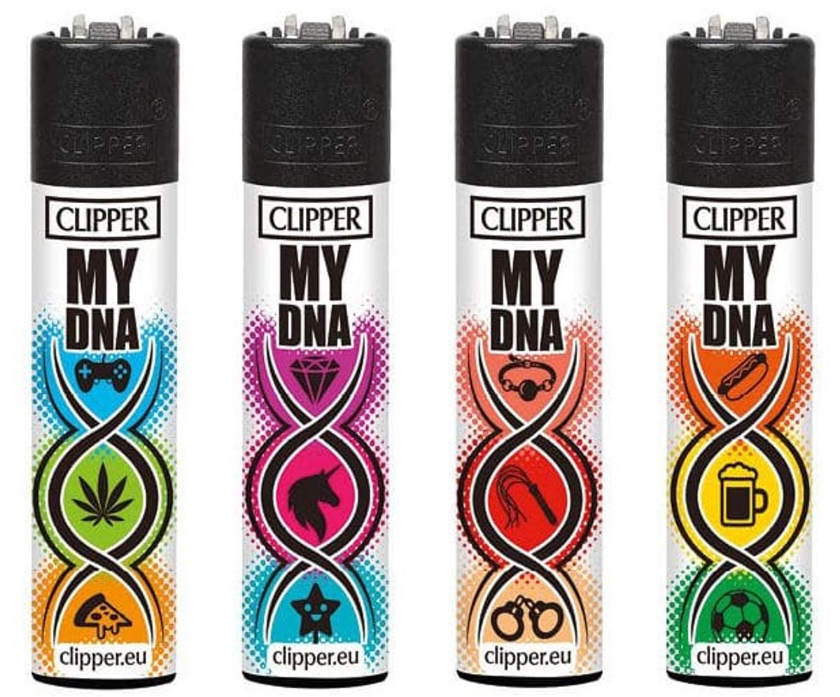 Clipper Classic Large Aanstekers "My DNA" (4 Stuks)