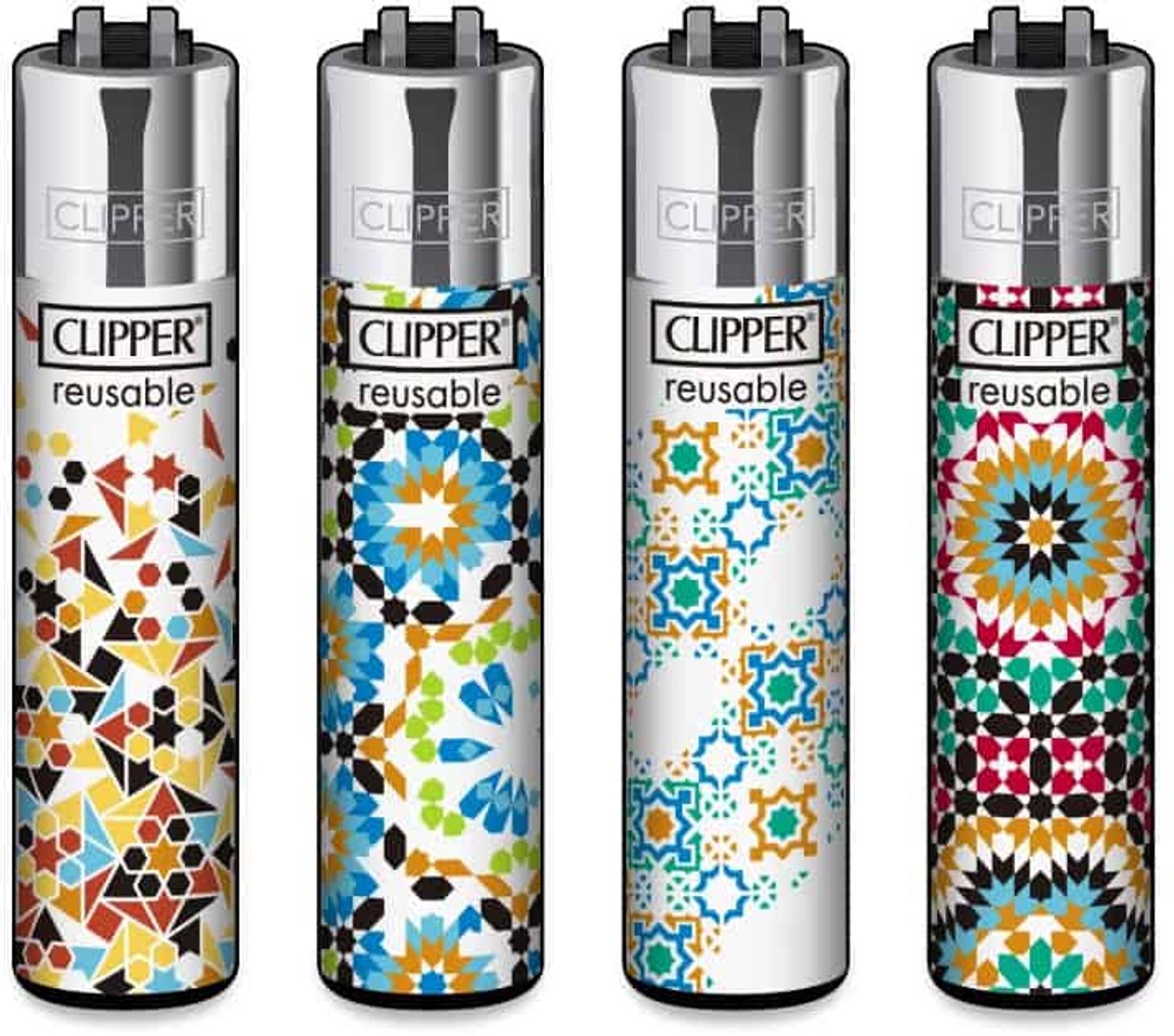 Clipper Classic Large Aanstekers "Alhambra #2" (4 stuks)
