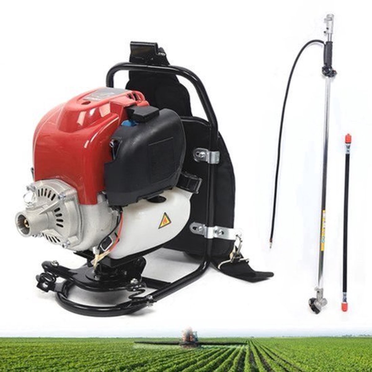 Bosmaaier - Grasmaaier - Grastrimmer - Heggenschaar - Grasschaar - 4-Takt Rugzak Cultivator - rachtige Tuinmachine voor Precisiewerk