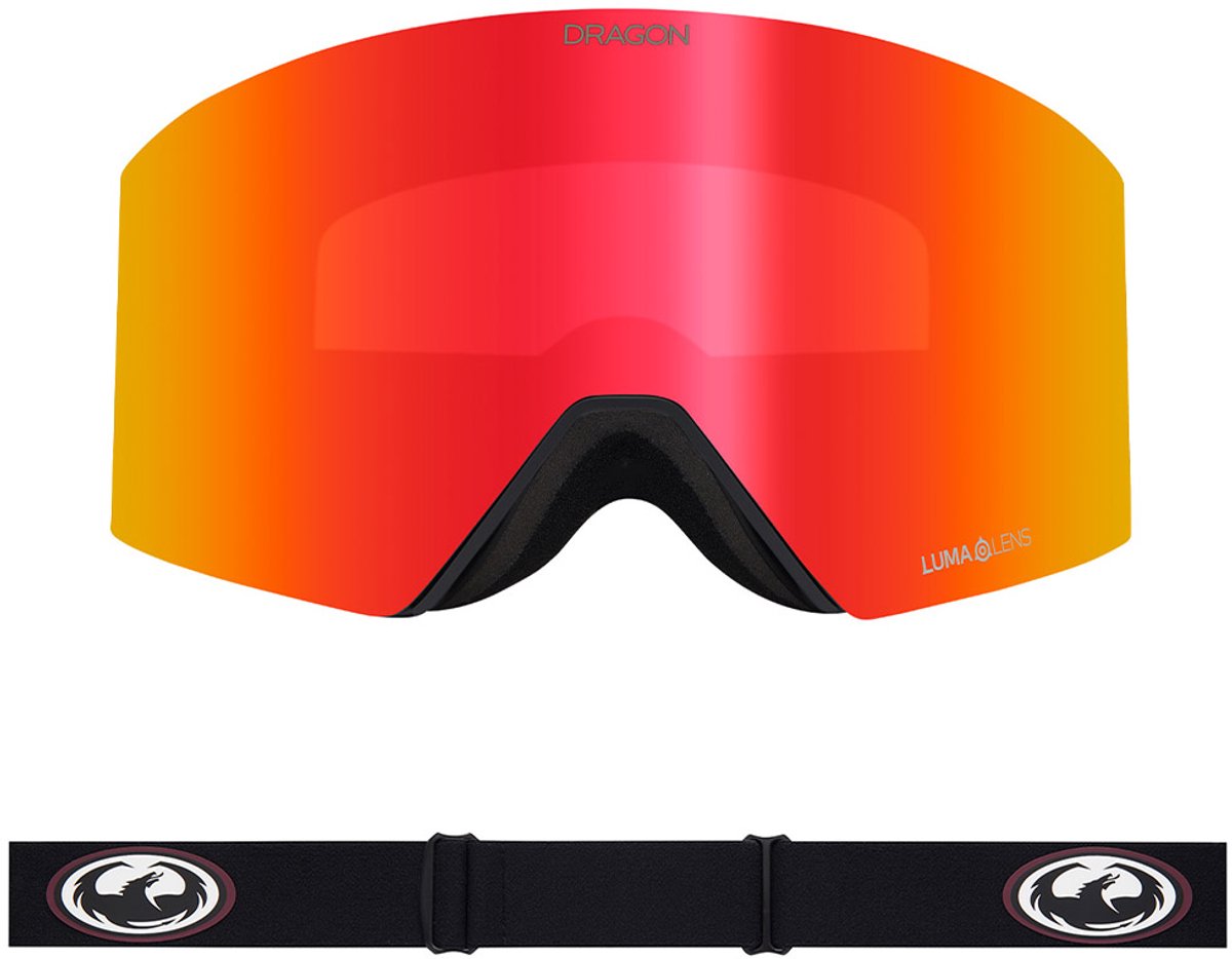 Dragon Alliance RVX MAG OTG Skibril - Old Skool/Red Ionized & Light Rose