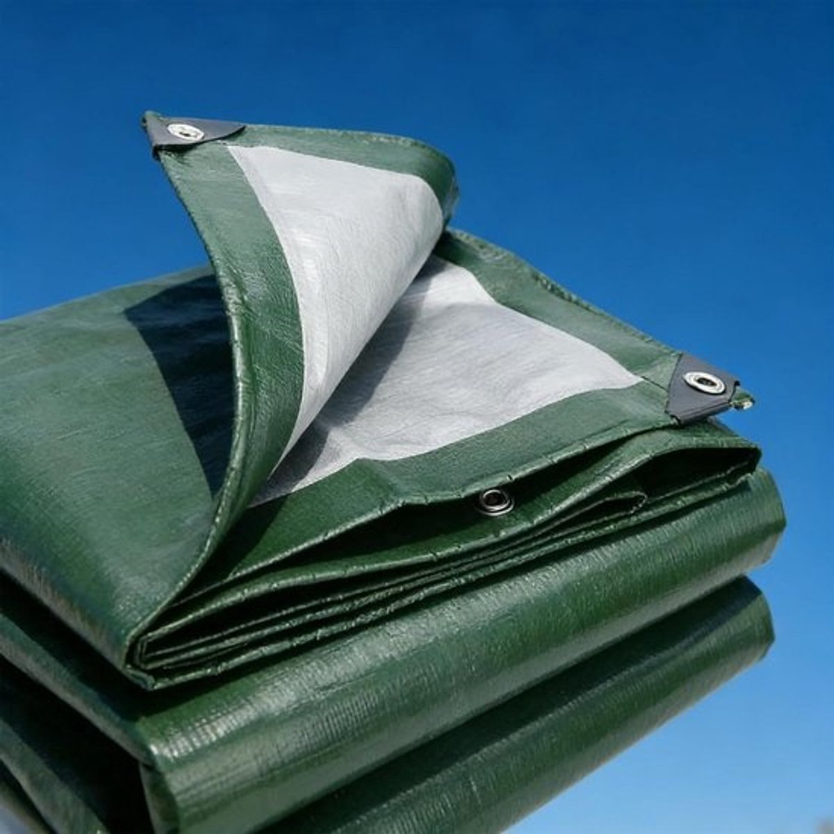 Waterdicht Zeildoek - Dekzeil Afdekzeil - Bescherming Buiten - Zwaar 120 g/m² - 250 x 600 cm - Groen