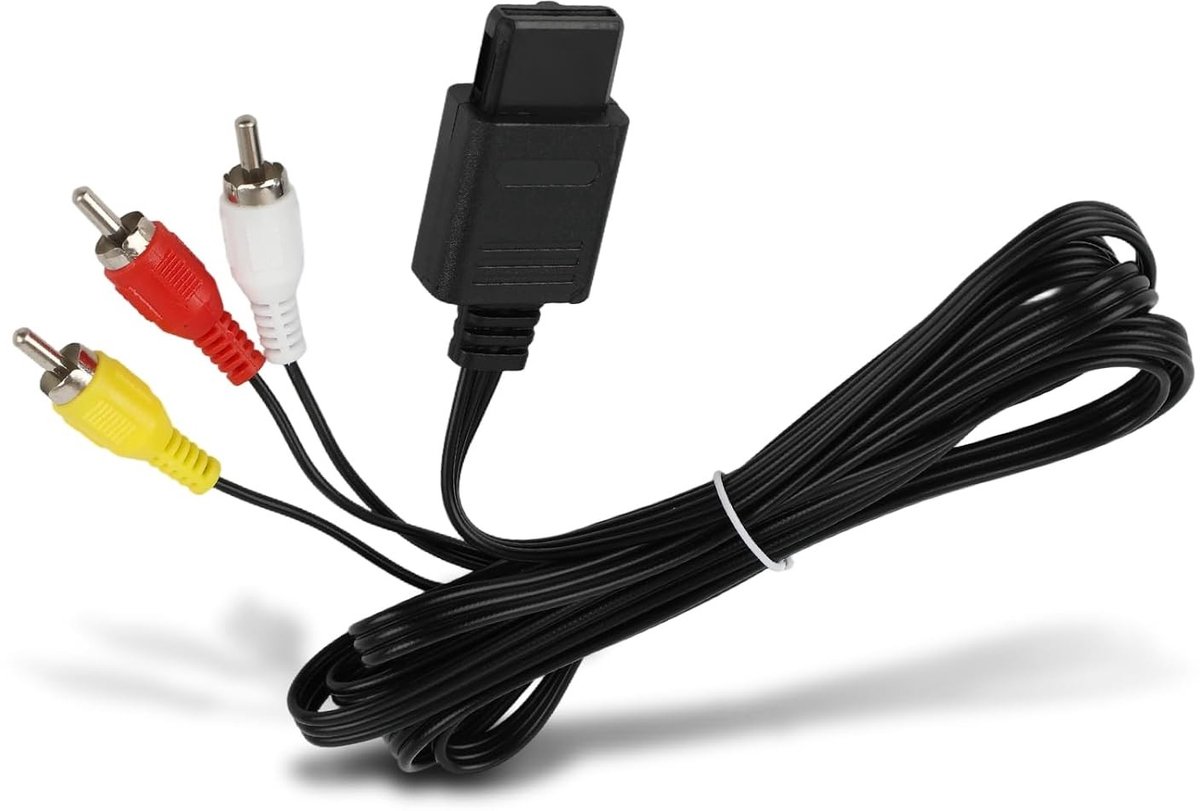 1.75m RCA-kabel voor N64 en SNES - Hoge resolutie beeld en geluid voor televisies en monitors